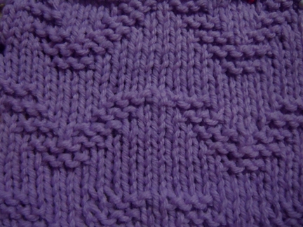 ocean wave stitch knitting pattern